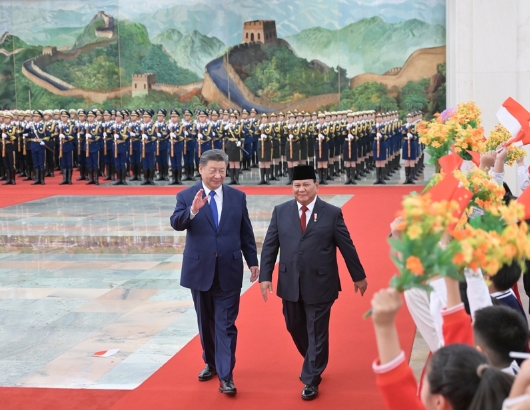 习近平同印度尼西亚总统普拉博沃会谈4